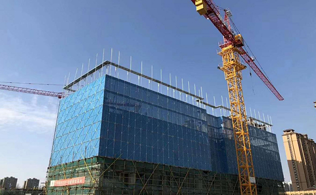 建筑爬架網(wǎng)案例